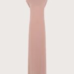 abito donna rosa Seventy tagliato jersey fine crepe bielastico