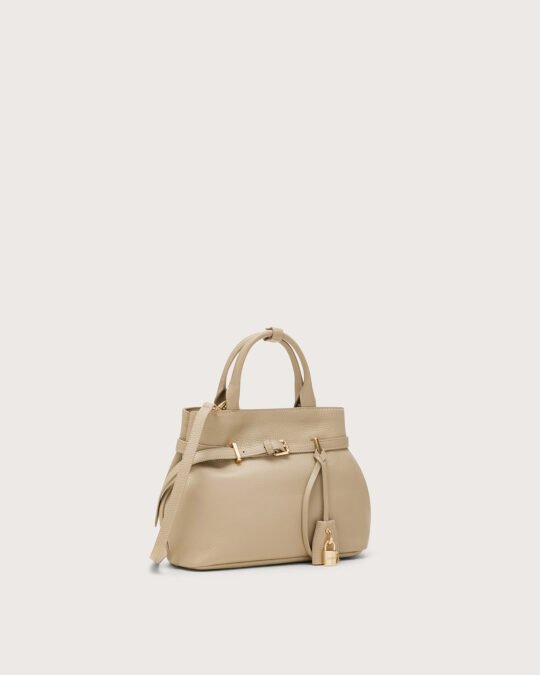 Borsa pelle martellata lato