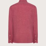 Camicia lino leggero unito tinto filo retro