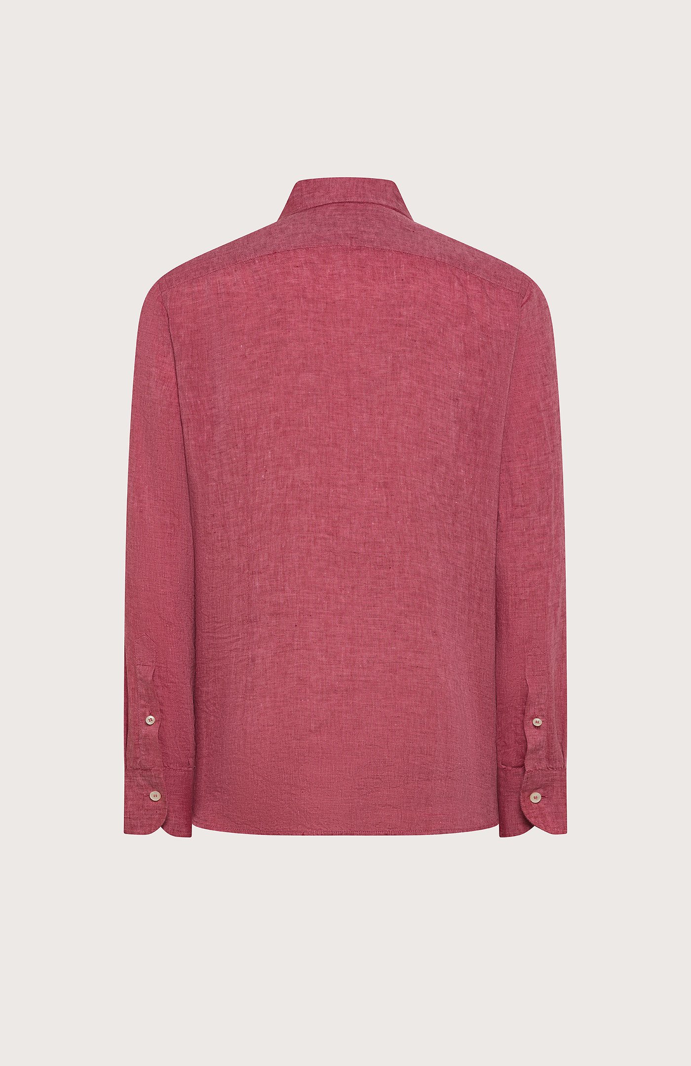 Camicia lino leggero unito tinto filo retro