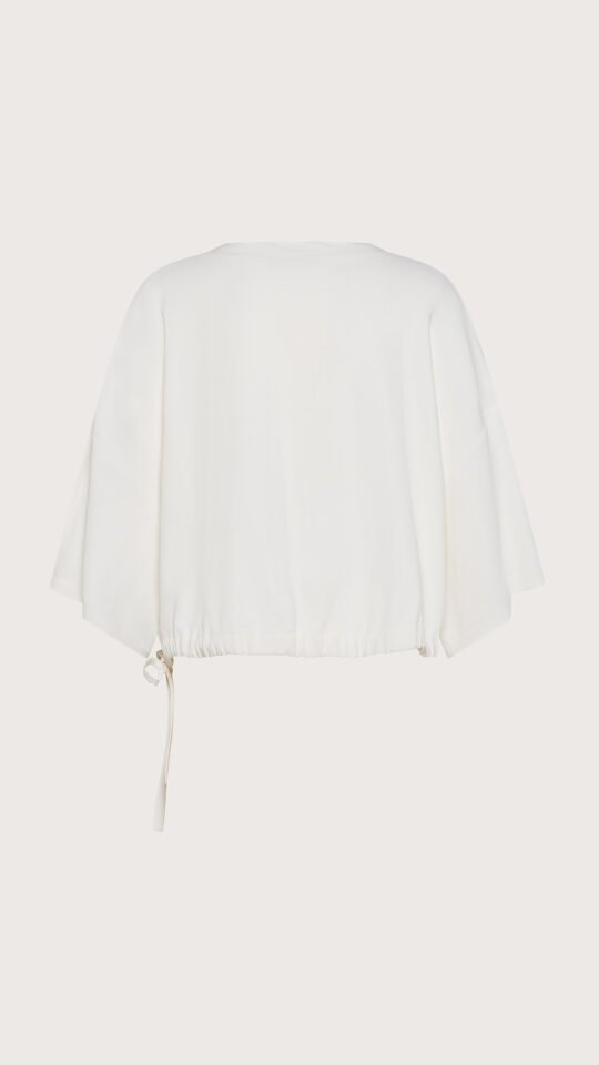 Camicia cady crepe viscosa unito stretch retro