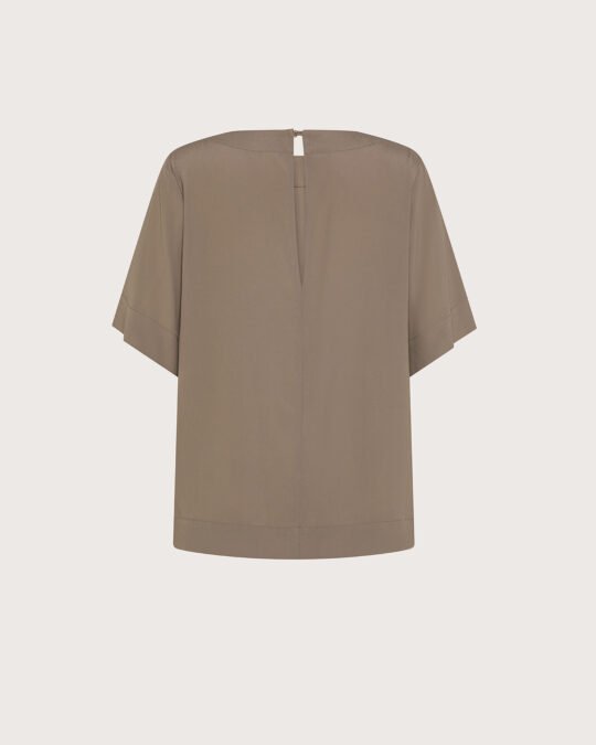 Camicia crêpe misto seta retro