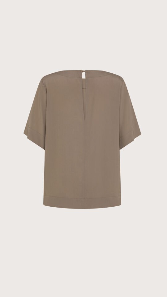 Camicia crêpe misto seta retro