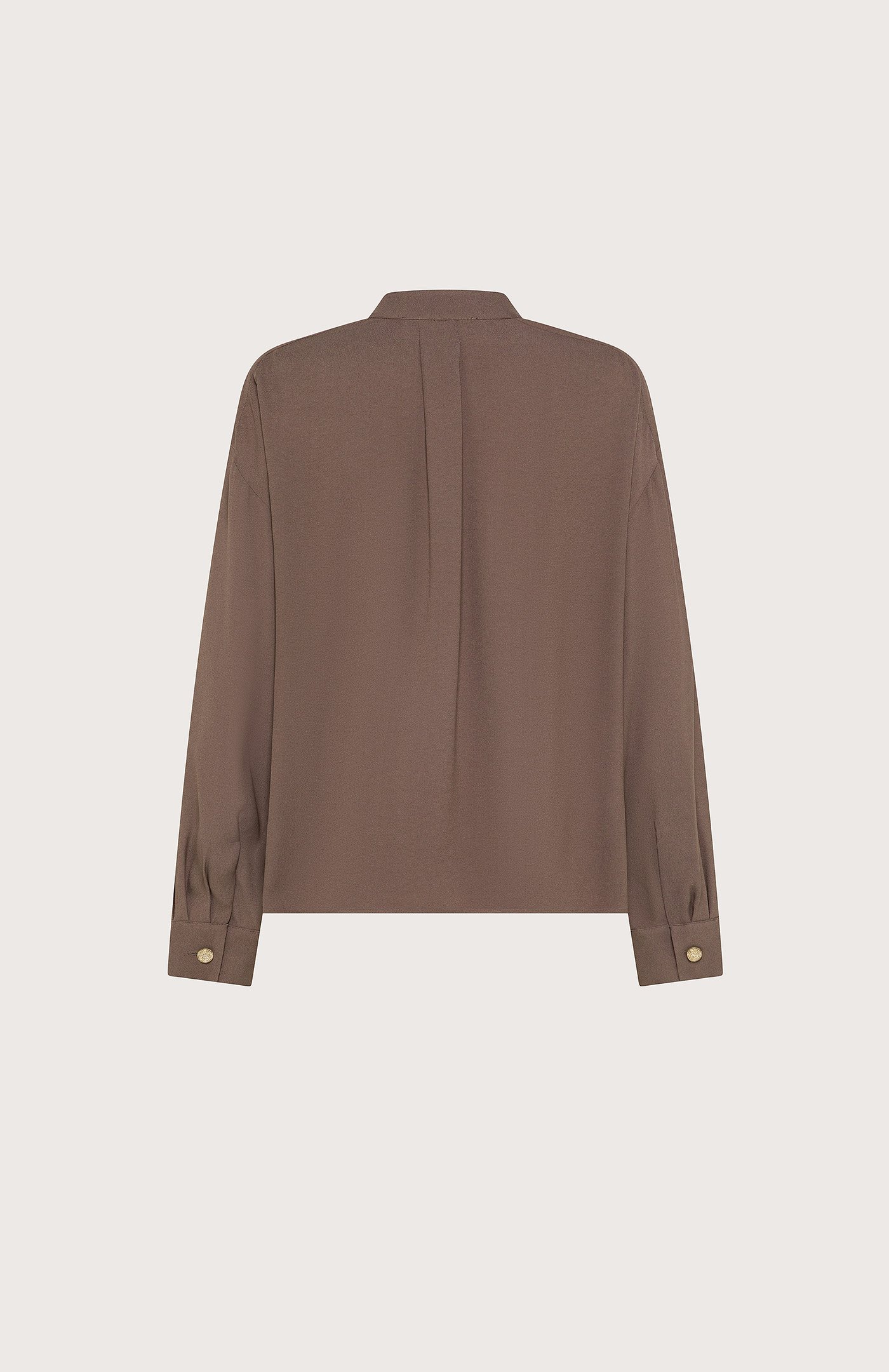 Camicia cady leggero in crêpe di viscosa retro