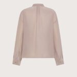 Camicia unito misto seta sand wash retro