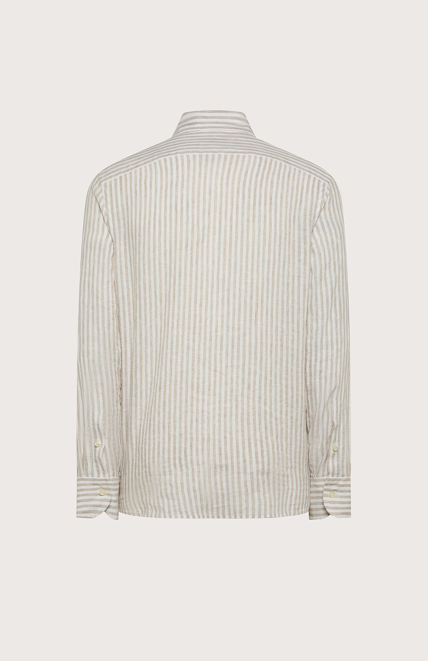 Camicia lino leggero fantasia tinto filo retro