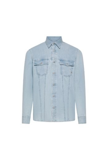 Camicia uomo Cycle james regular icon shirt light bleach