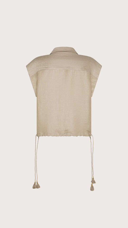 Camicia Donna Lino BIANCO 19.70 CA1435_320072 retro