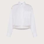 camicia donna popeline Seventy 100% cotone con organza
