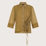 camicia donna voile unito fiammato stropicciato permanente Seventy