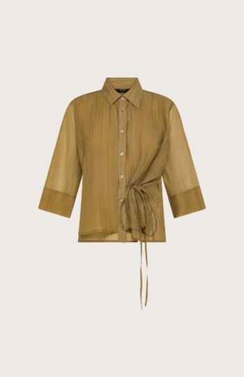 camicia donna voile unito fiammato stropicciato permanente Seventy