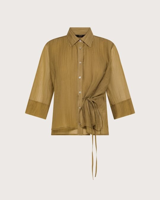 camicia donna voile unito fiammato stropicciato permanente Seventy