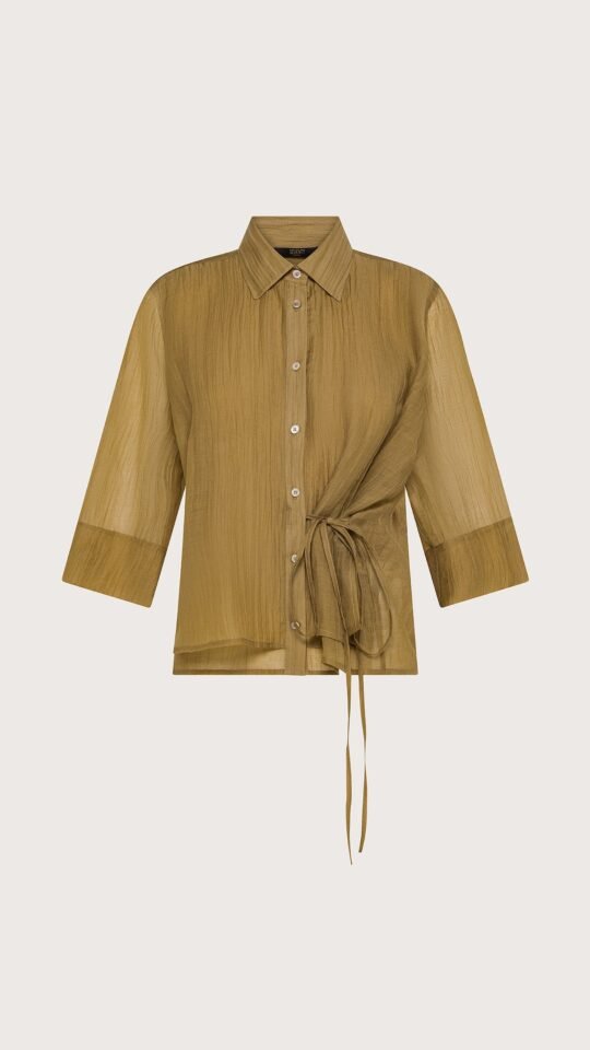 camicia donna voile unito fiammato stropicciato permanente Seventy