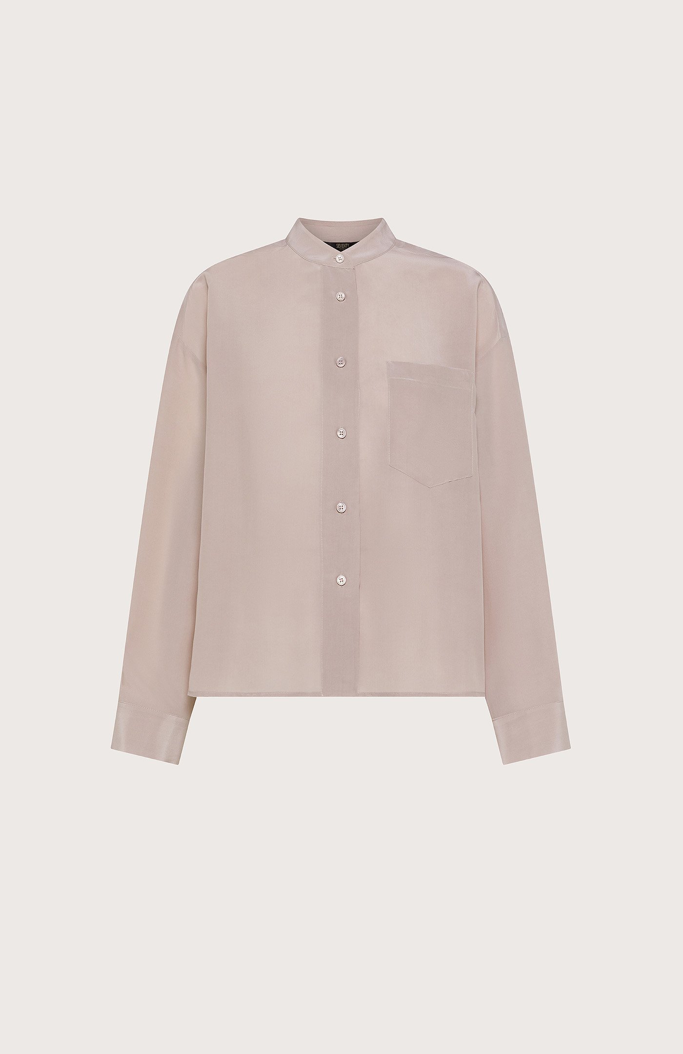 Camicia donna Seventy unito misto seta sand wash colore rosa taglia 40