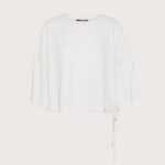 camicia donna Seventy cady crepe viscosa unito stretch colore panna taglia s