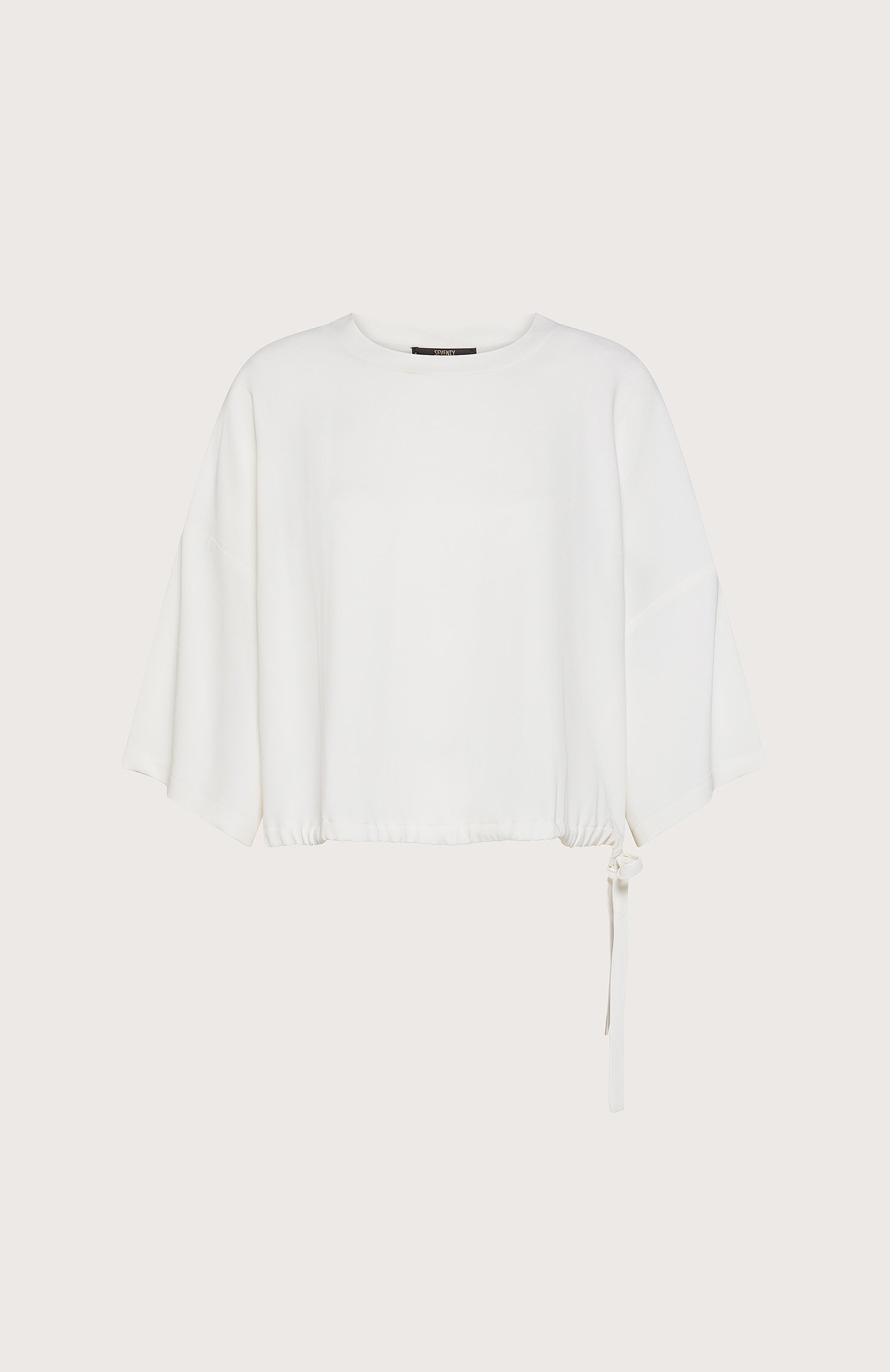 camicia donna Seventy cady crepe viscosa unito stretch colore panna taglia s