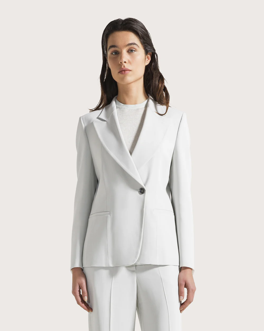 Giacca cady crepe viscosa unito stretch