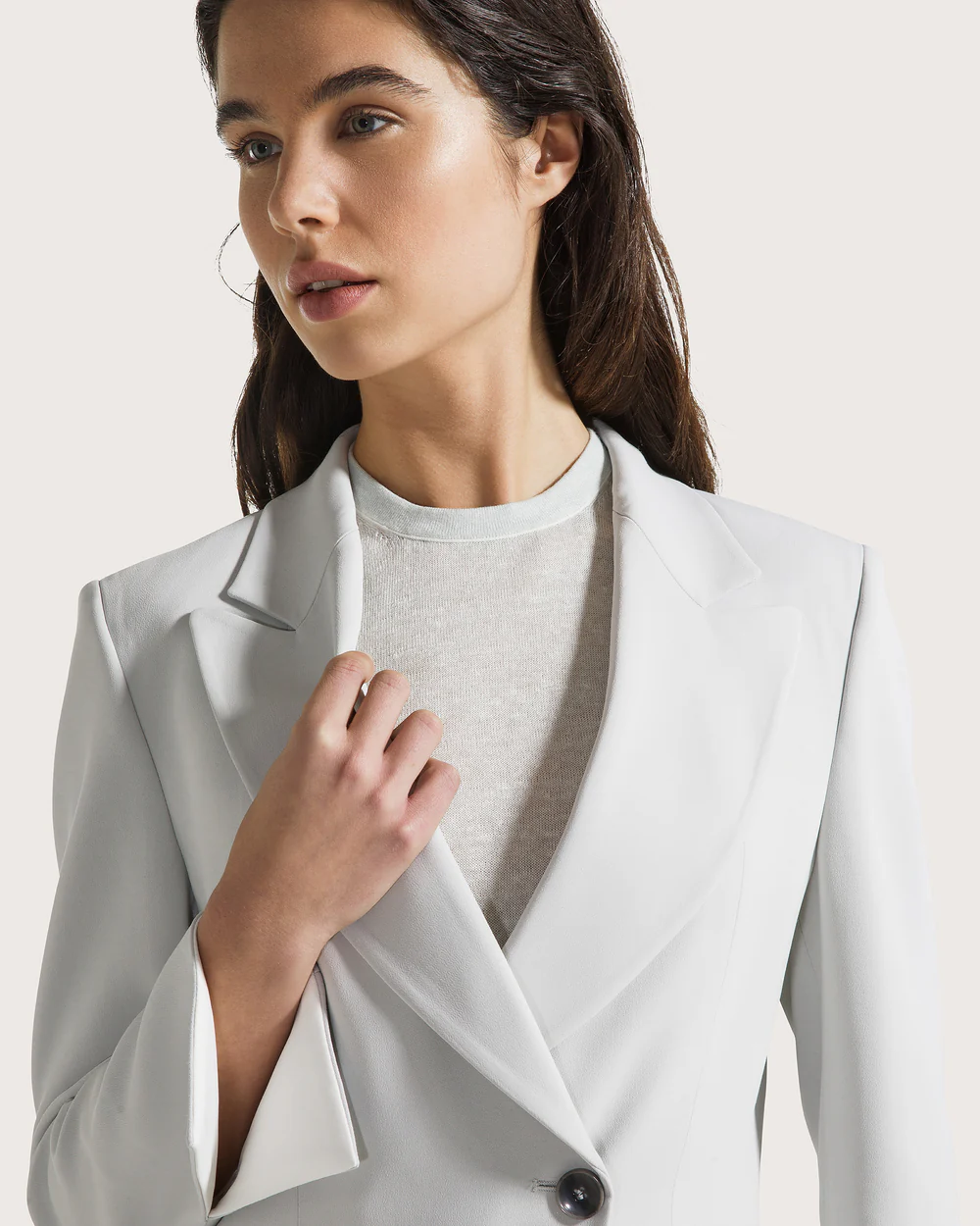 Giacca cady crepe viscosa unito stretch