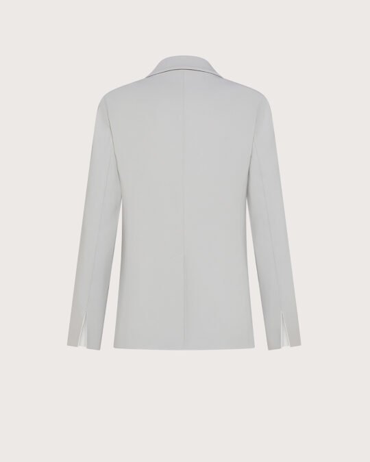 Giacca cady crepe viscosa unito stretch retro
