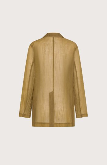 Giacca voile unito fiammato stropicciato permanente retro