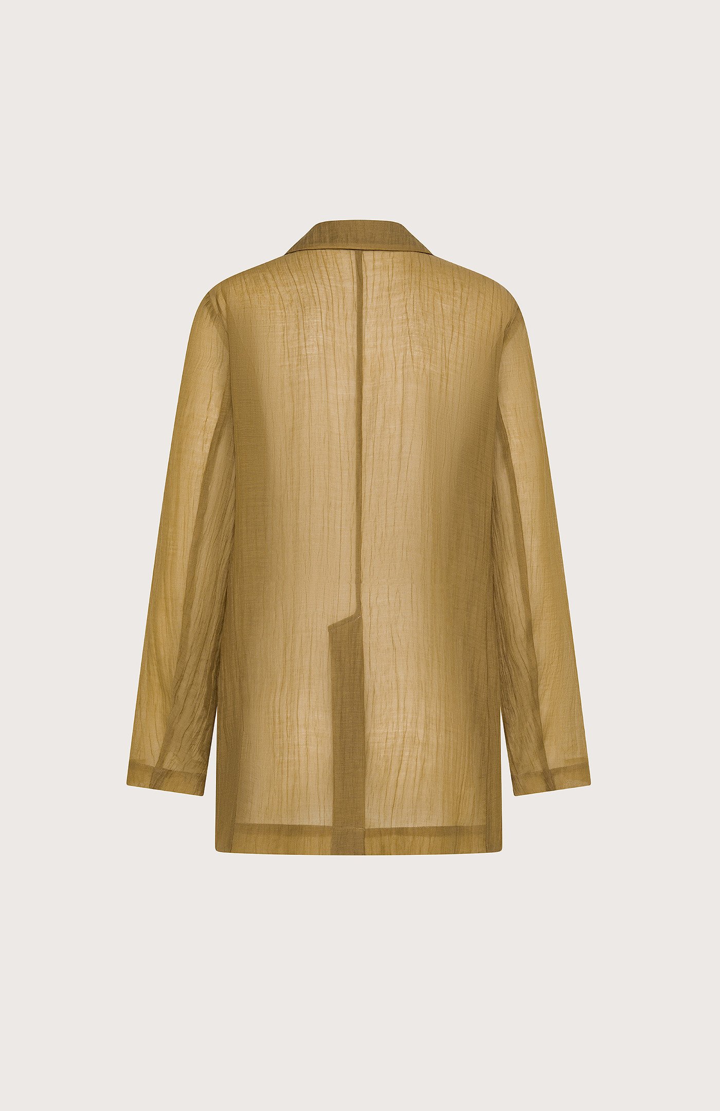 Giacca voile unito fiammato stropicciato permanente retro