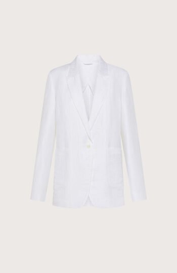 Giacca donna misto lino spiegazzato