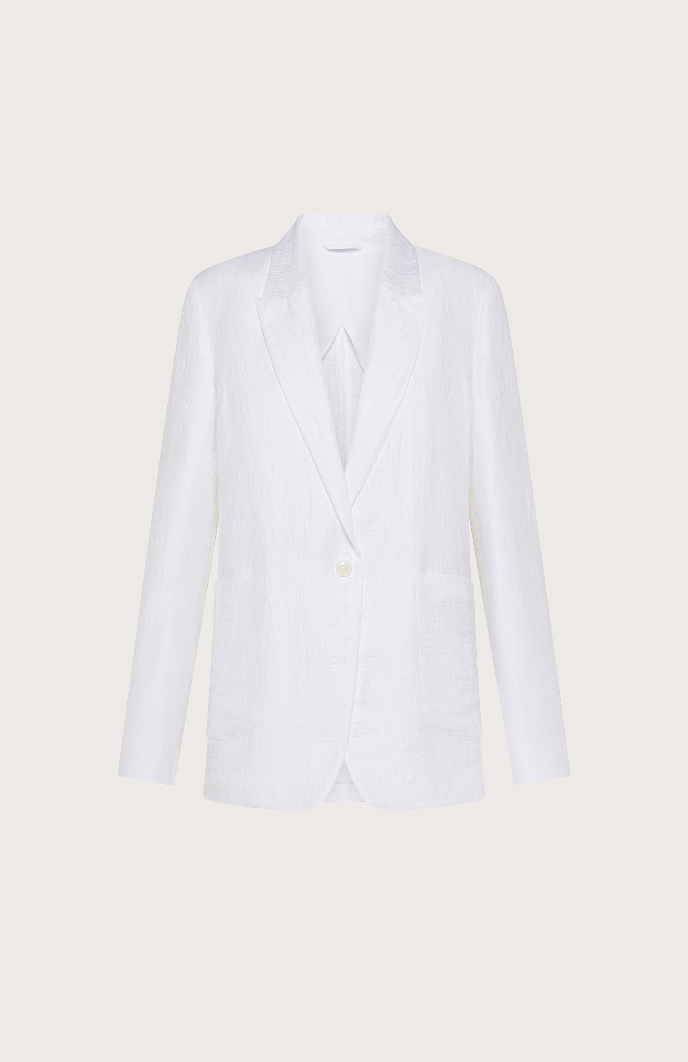 Giacca donna misto lino spiegazzato