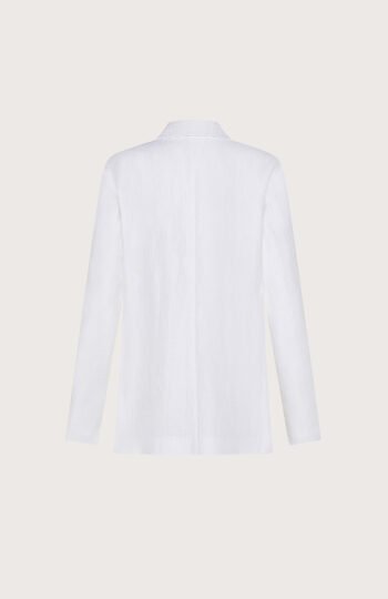 Giacca donna misto lino spiegazzato retro