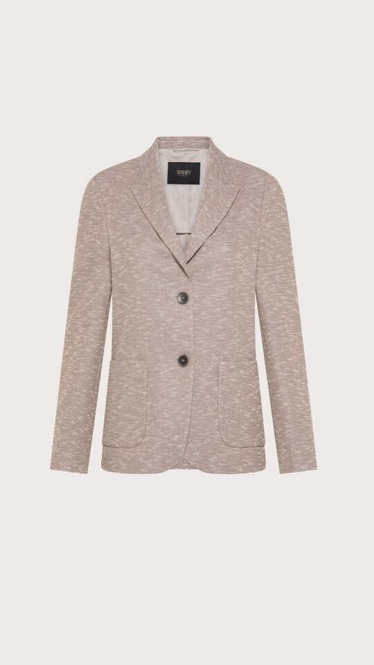 Giacca maglia rosa donna Seventy fronte