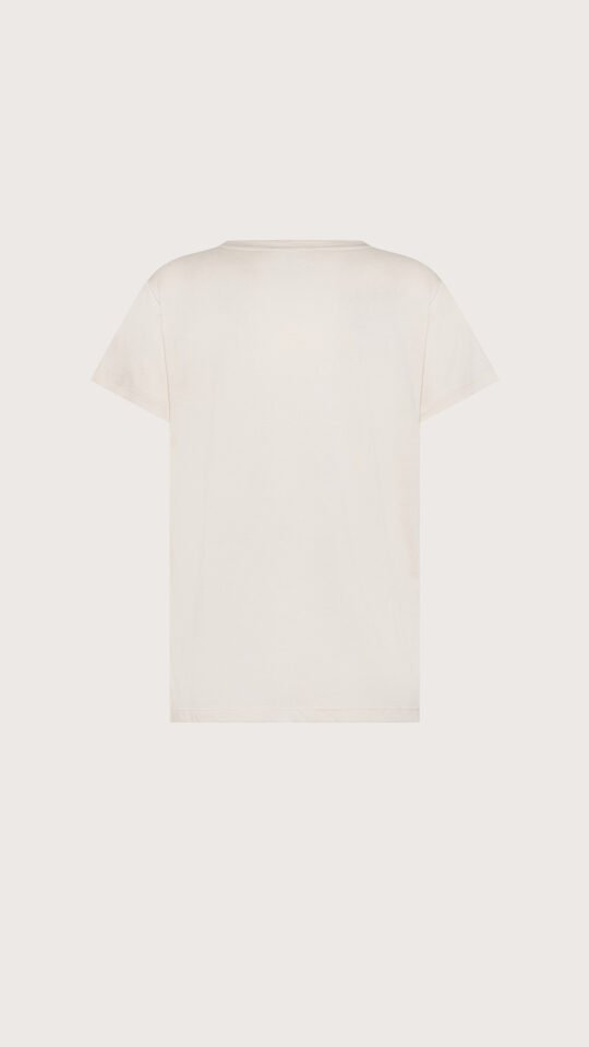 T-shirt jersey+crepe misto seta retro