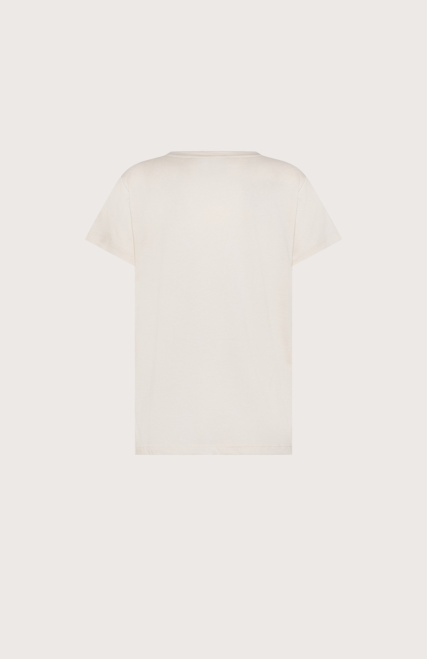 T-shirt jersey+crepe misto seta retro