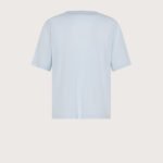 Maglia t-shirt jersey con inserti misto seta retro