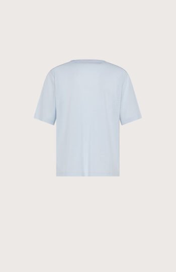 Maglia t-shirt jersey con inserti misto seta retro