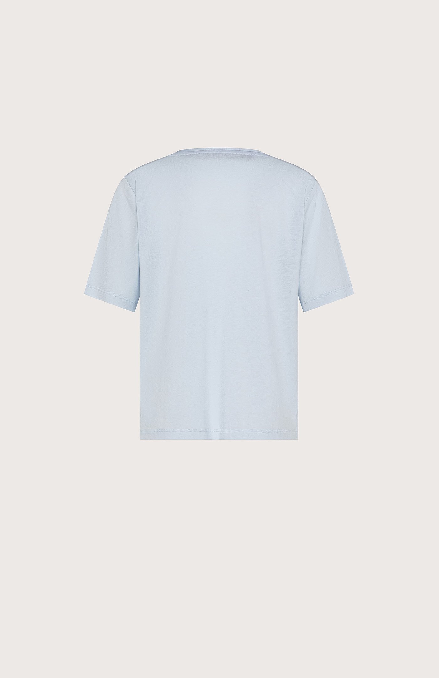 Maglia t-shirt jersey con inserti misto seta retro