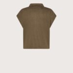 Polo jersey fiammato 100% lino retro