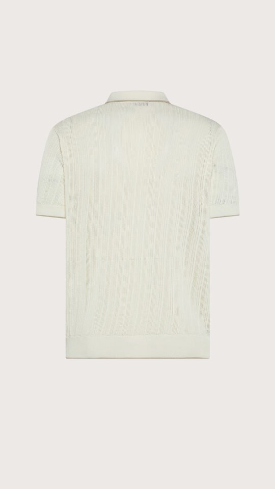 Polo m/m aperta microarmatura f.14 traforato retro