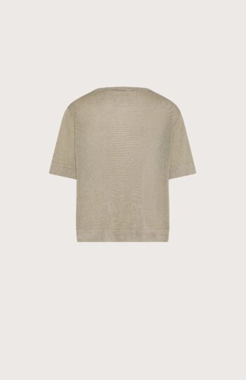 T-shirt cordonetto lino/cotone retro