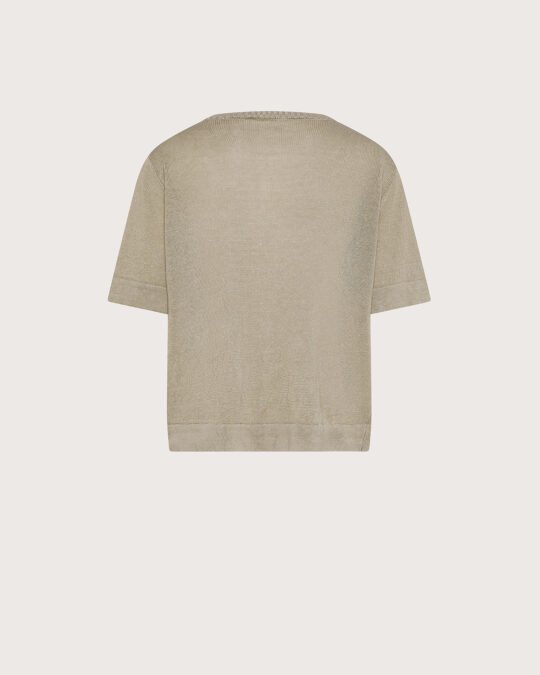 T-shirt cordonetto lino/cotone retro