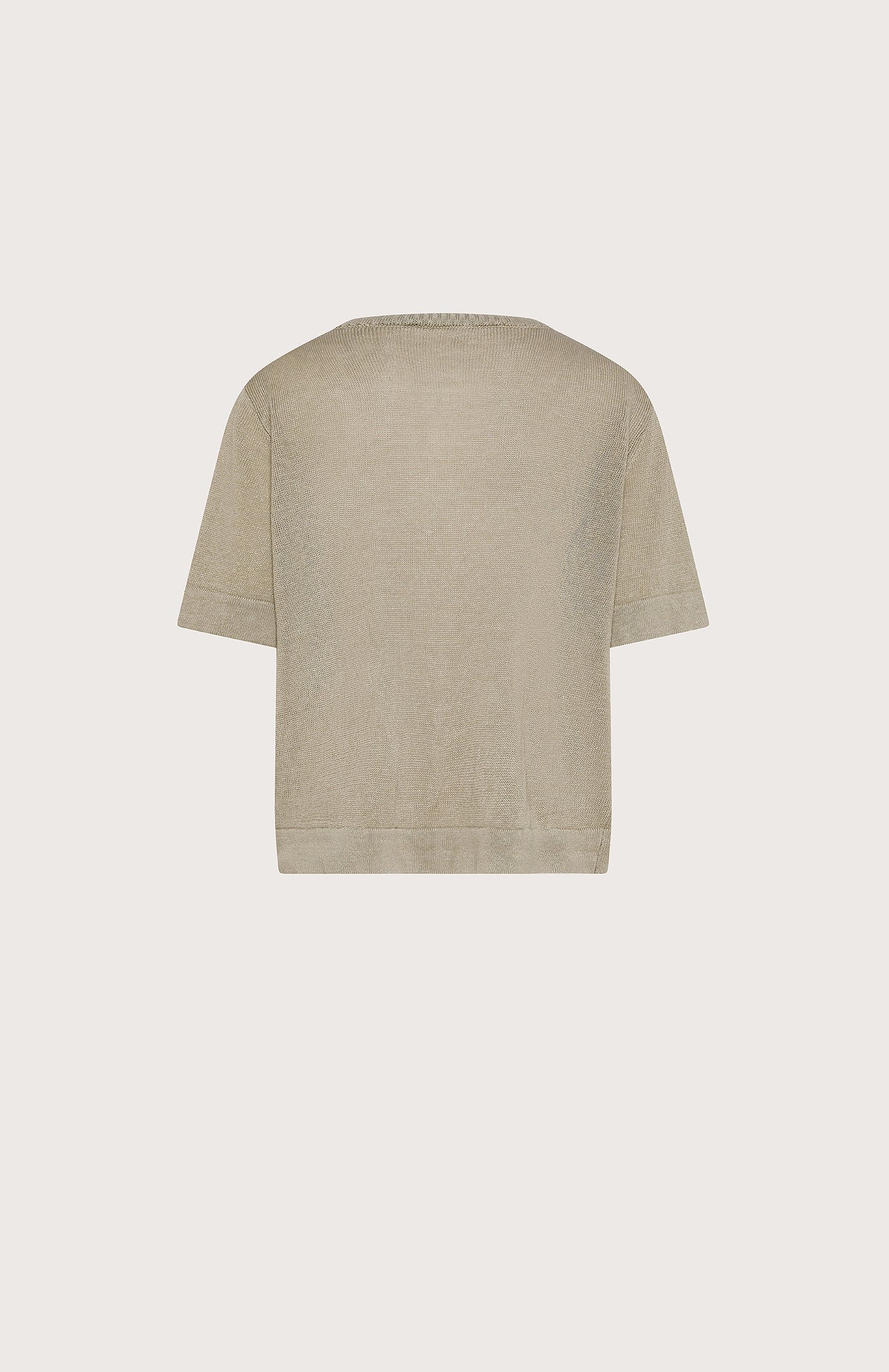 T-shirt cordonetto lino/cotone retro