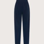 Pantalone con elastico jersey crepe pesante str. retro