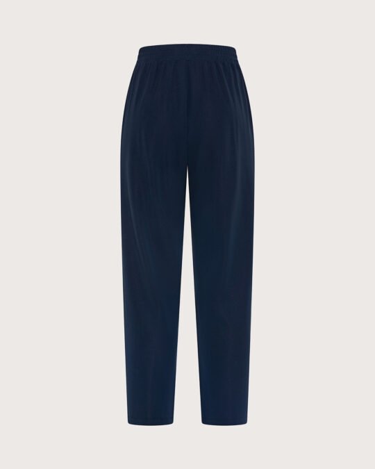 Pantalone con elastico jersey crepe pesante str. retro