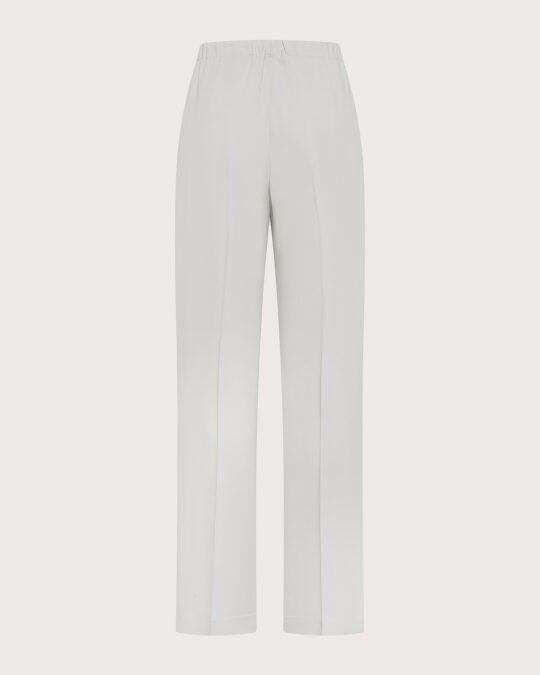 Pantalone cady crepe viscosa unito stretch retro
