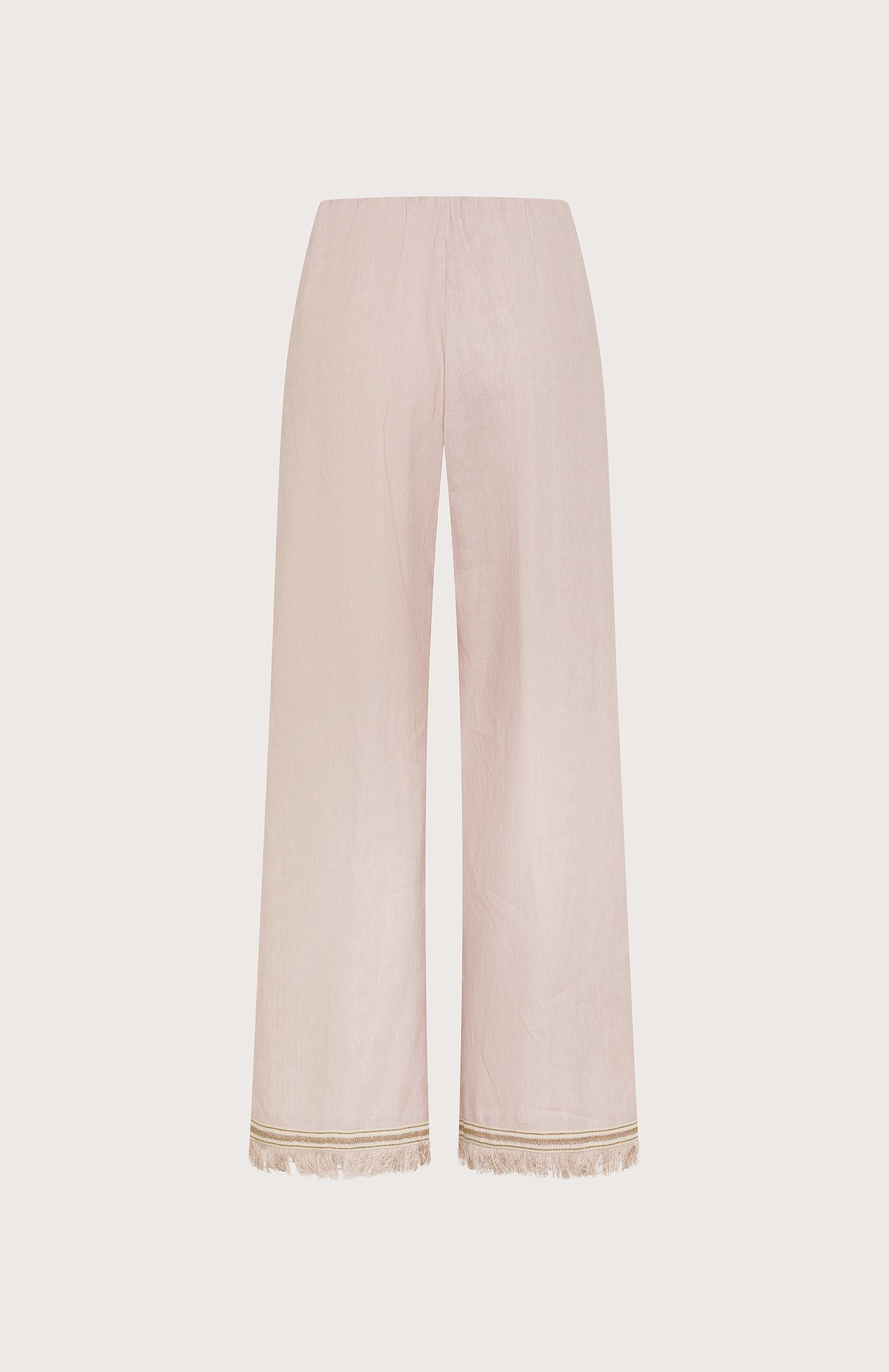 Pantalone lino cotone stretch effetto vintage retro