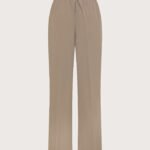 Pantalone crepe misto seta unito retro