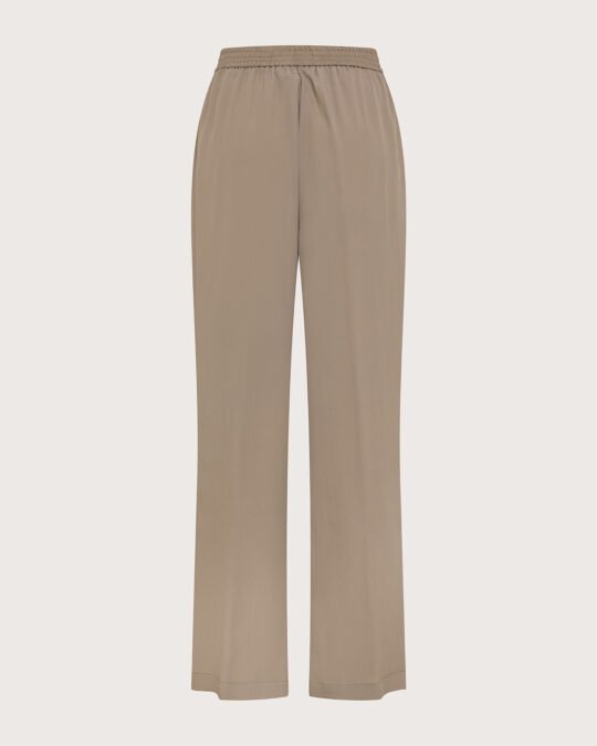Pantalone crepe misto seta unito retro