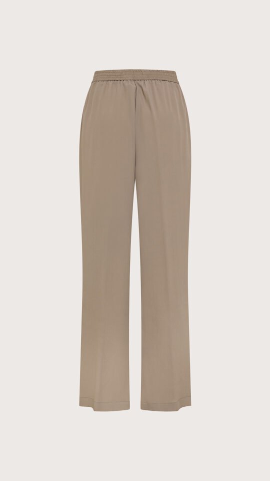 Pantalone crepe misto seta unito retro