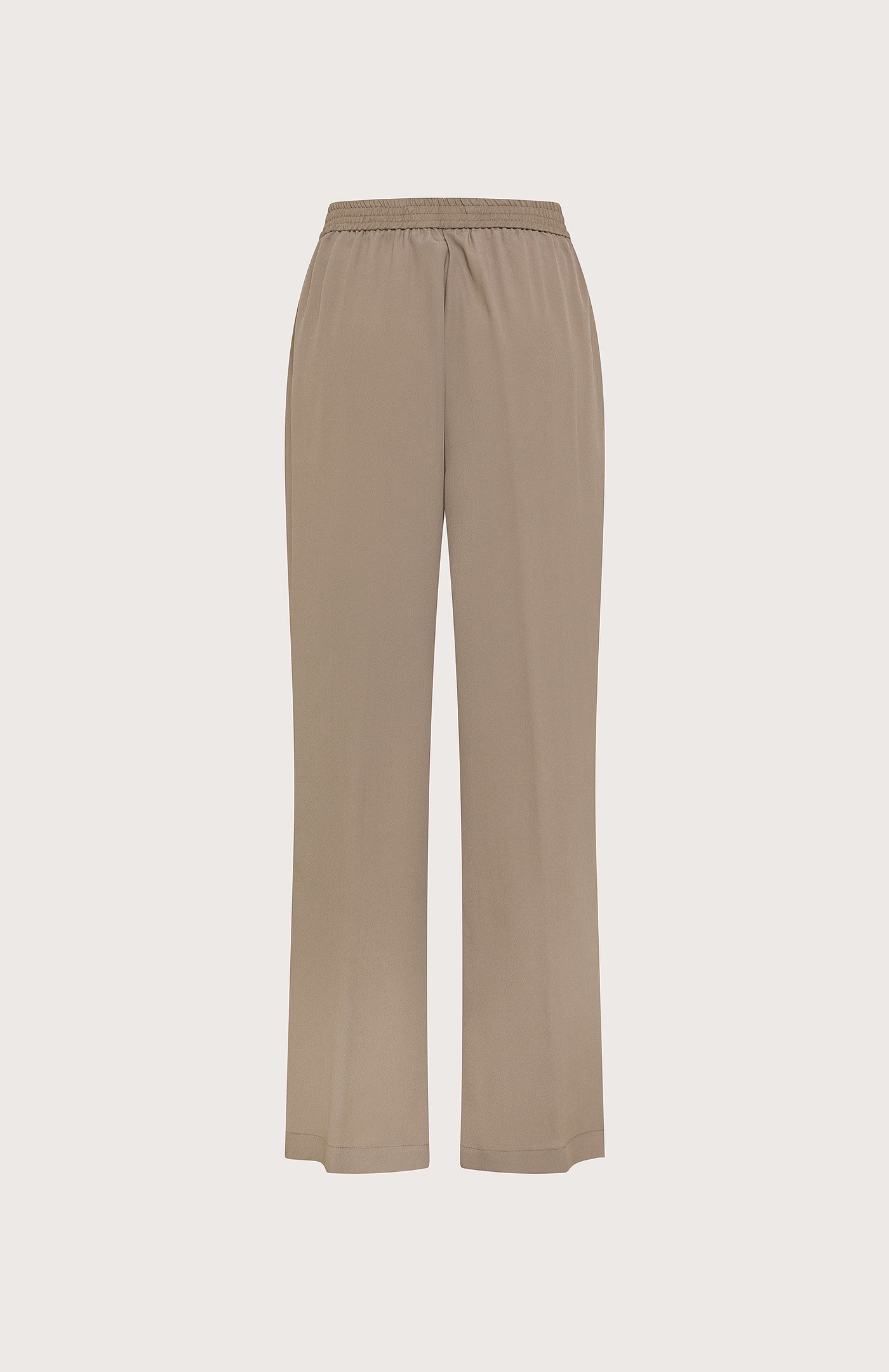 Pantalone crepe misto seta unito retro