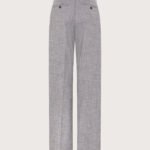 Pantalone diagonale viscosa fluido retro