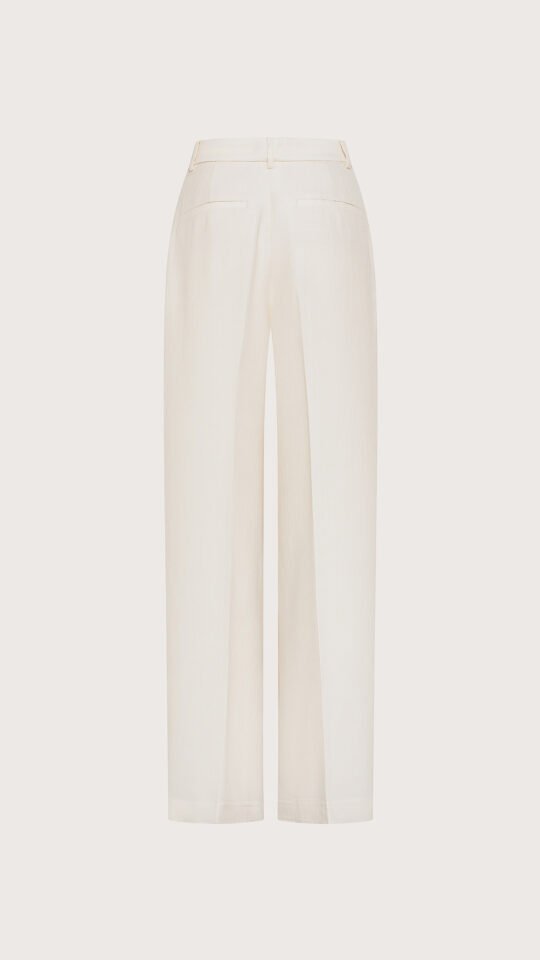 Pantalone in cotone e viscosa crepe dis. microresca tridimensionale retro