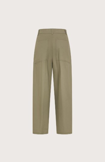 Pantalone popeline stretch unito retro